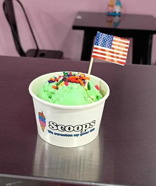 Blue Bell ice cream served at Scoops in Houston